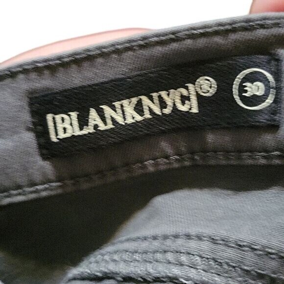 BLANC NYC NEW Women's Black Skinny Zipper Detail High-Waisted‎ Pants Size 28 - Picture 9 of 9